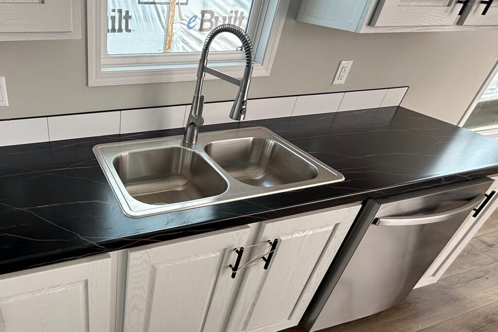 8" Double Bowl Stainless Steel Sink