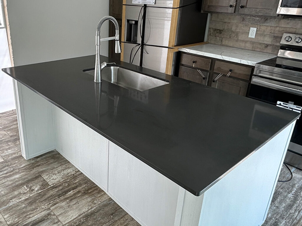 Concrete Gray Solid Surface (Island only)